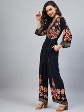 Women's Rayon Printed Floral Jumpsuit